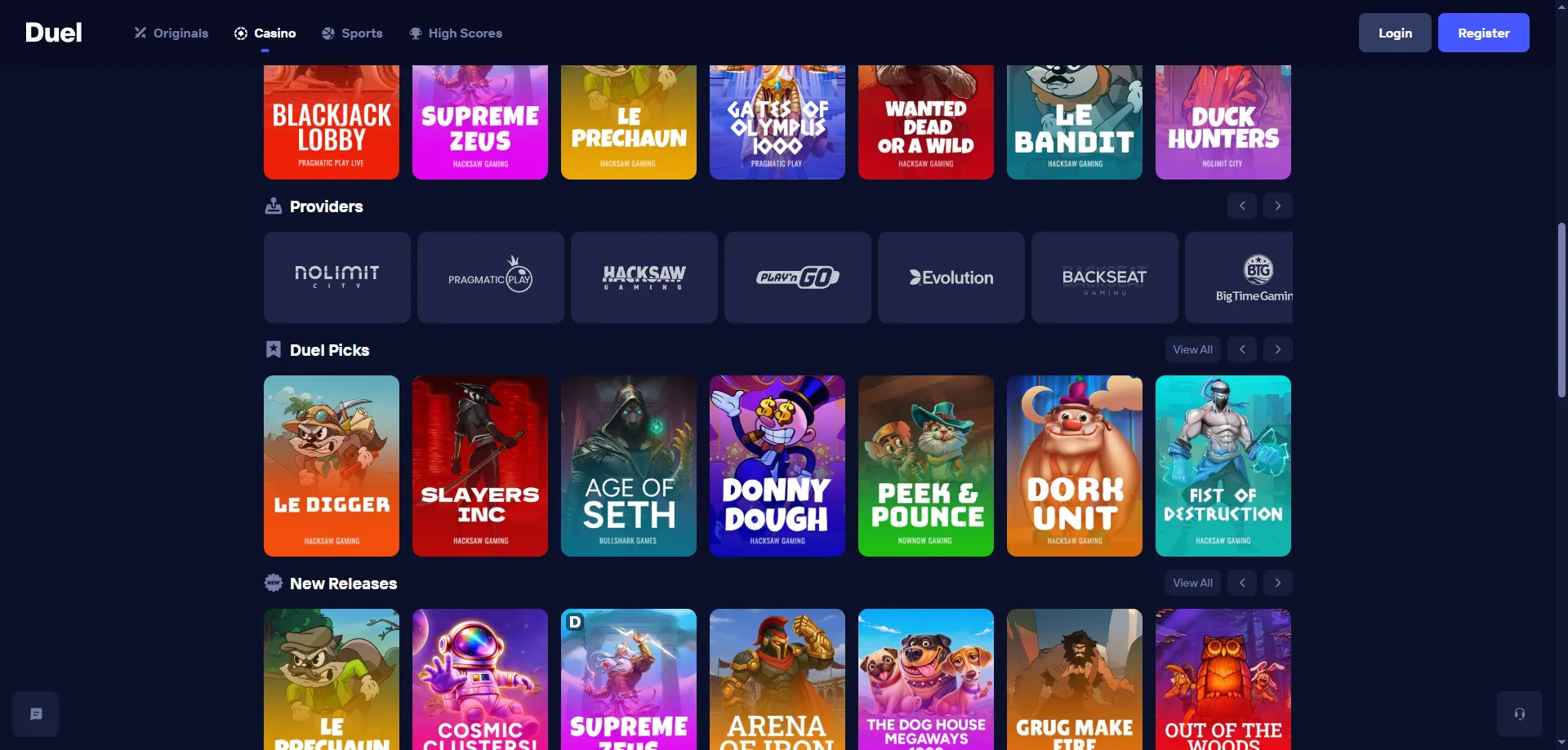 Duel Casino Bonus und Rakeback-Angebot für Schweizer Spieler